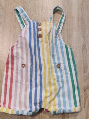 Mini Boden Multicolor Striped Cotton Romper Size 18-24mo